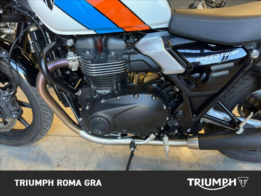 TRIUMPH Speed Twin 900 Pure White/Blue/Orange Abs